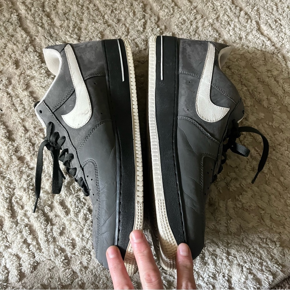 Nike Air Force 1 '07 Midnight Fog Grey Suede Leather size 15 - Picture 7 of 7